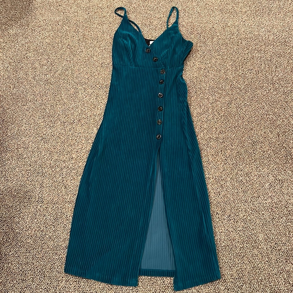 Urban Outfitters High Slit Dress With Buttons